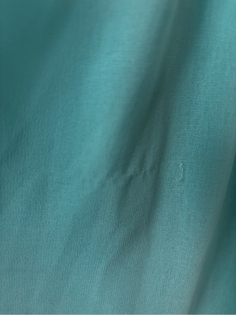 One-Shoulder Lace Bodice Chiffon Maxi Dress - Aqua Blue - Picture 7 of 9